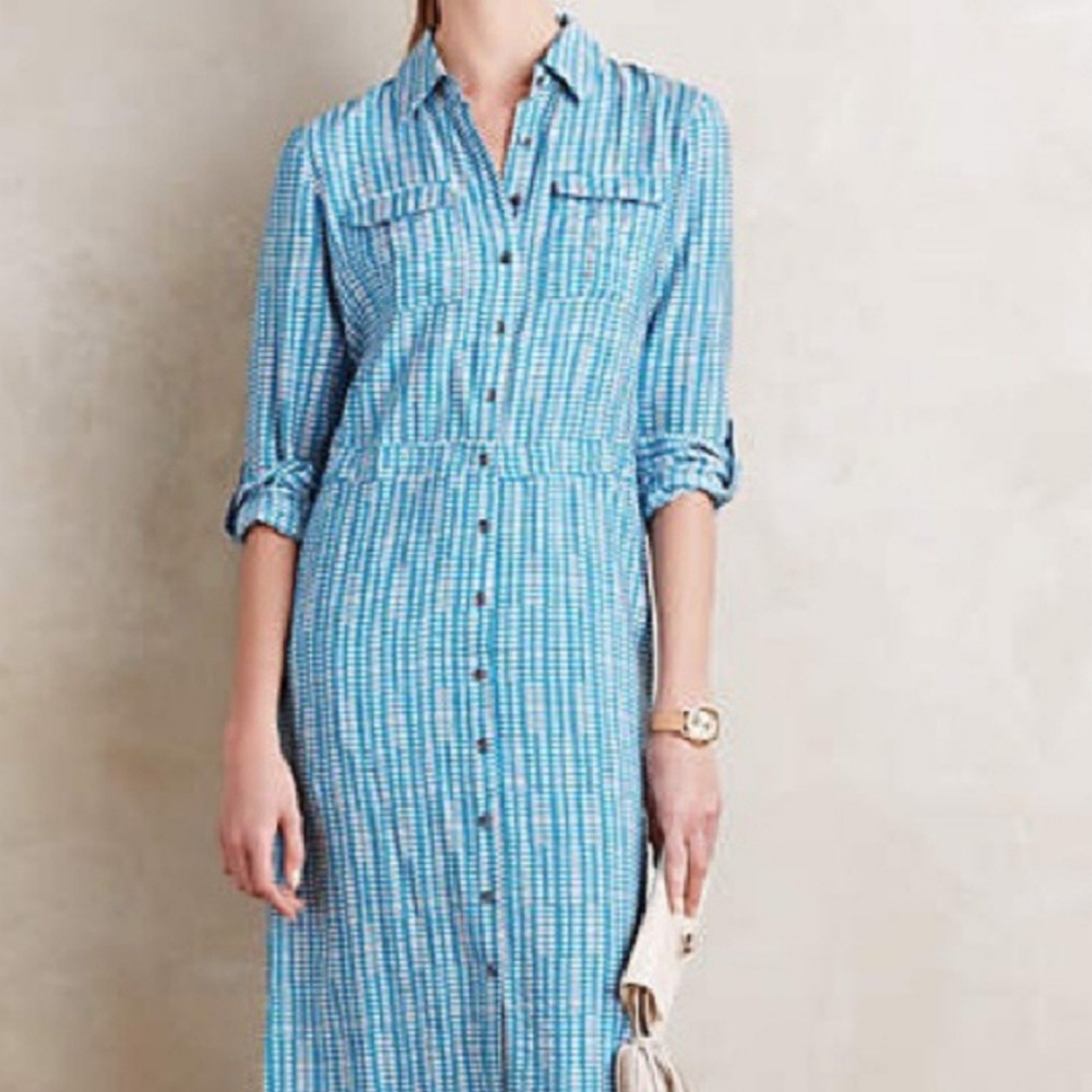 Anthropologie Maeve Shirt Dress, Sz 0